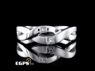 【永生流當品】《EGPS》 點睛品 天然鑽石 K金鑽戒 白K金 天然鑽石 共0.15CT HI3368