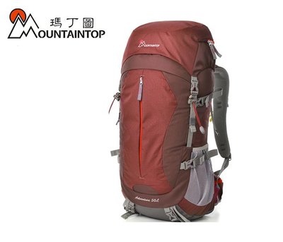 丹大戶外用品 瑪丁圖【Mountaintop】超耐透氣登山包 /輕量登山包50L MPA5818 磚紅