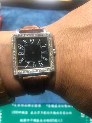 原鑲鑽石錶圈 Piaget 伯爵 Altiplano 系列18K白金男用腕錶