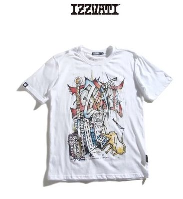 IZZVATI (20) 挑戰熊初代復刻款 白色 純棉短袖T恤 I12015 中性短T 台灣製 情侶裝