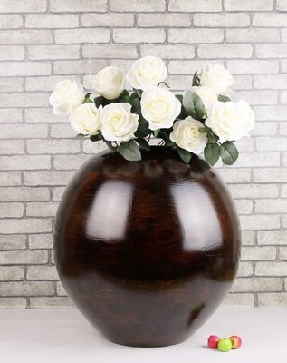 【熱賣精選】  中西式居家擺設 現代簡約 木製花瓶 客廳 樣品屋擺設（GA-0718）