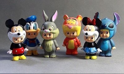 邦尼兔 小熊維尼 跳跳虎 米妮 唐老鴨 變裝 Q比 娃娃 公仔 擺件 造型 Disney 米奇 史迪奇 兔寶寶 迪士尼