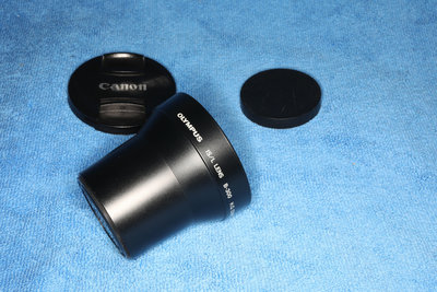 【小瑕疵!降價~】一代銘鏡 Olympus B300 1.7x增距鏡，日本製，畫質優異，後方接鏡頭濾鏡尺寸55mm～