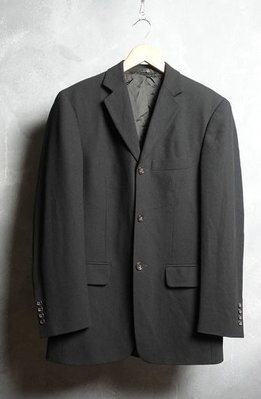 義大利製 BANANA REPUBLIC 黑色 純羊毛 西裝外套 36R
