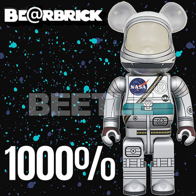 BEETLE BE@RBRICK NASA 水星計畫 太空人 ASTRONAUT 庫柏力克熊 1000%