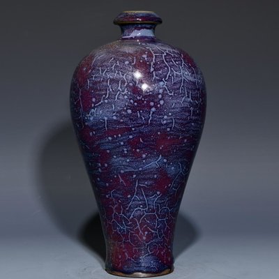 鈞窯梅瓶瓶，高26cm直徑14cm，編號2 瓷器 古瓷 古瓷器