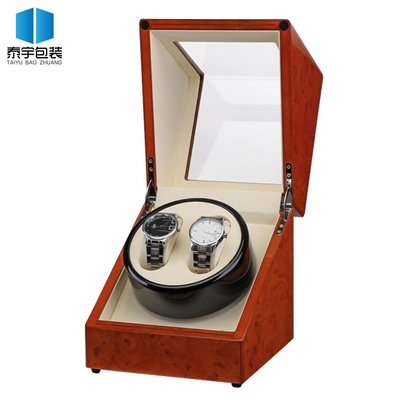 搖表器 現貨皮革自動上鏈手表盒旋轉手表盒電動搖表器機械2+0搖表器TY016