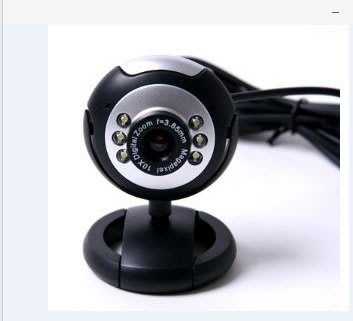 【多多百貨】 全新130萬視訊 拍照錄影_像框特效__6燈可夾式監控Webcam網路攝影機