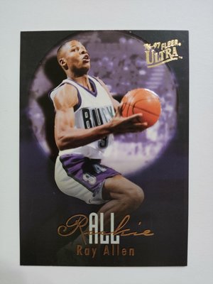 Sports Memorabilia1997 Fleer Ultra #2 Ray Allen Card NBA球員卡
