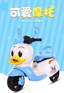 佳佳玩具 - 小黃鴨 電動車 造型兒童摩托車 唐老鴨 摩托車【XF6300】