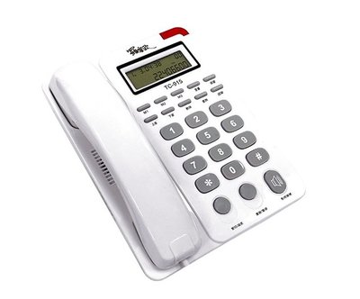 【通訊達人】【含稅價】TC-915 羅蜜歐來電顯示有線電話機_白色款