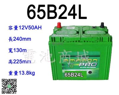 《電池商城》全新 愛馬龍 AMARON 銀合金汽車電池 65B24L(46B24L 55B24L加強)