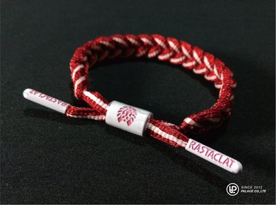 PALACE 美牌專賣 RASTACLAT Shoelace Bracelet 美國加州衝浪品牌 亮白紅