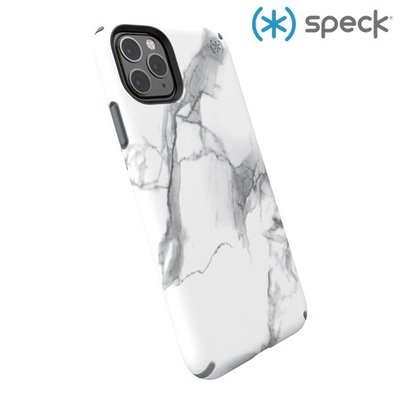 Speck iPhone 11 Pro Max (6.5吋) 白/灰色大理石圖案抗菌 4米防摔 保護殼 喵之隅