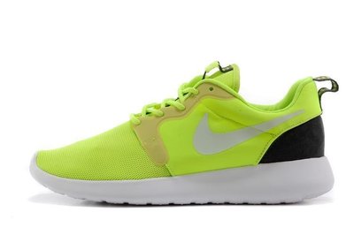 南 ◇現 Nike Rosherun Hyp Sepatu Lari 636220-700 螢光綠 銀 黑 休閒運動鞋