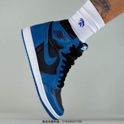 Nike Air Jordan 1 Retro High OG“黑藍皇家藍”經典百搭中筒籃球鞋 555088-404 男鞋【雅妤潮鞋】