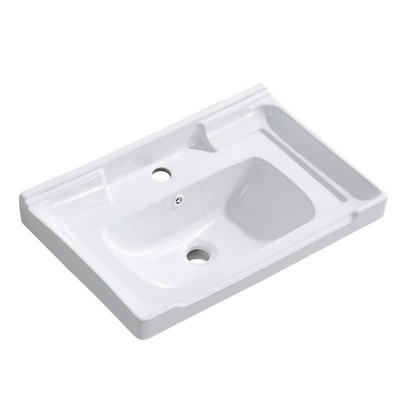 PDD衛生間洗手盆一體成型陶瓷盆洗臉盆家用面盆半嵌入式洗手池臺單盆-促銷
