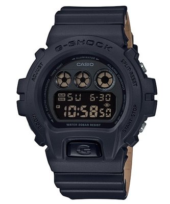 【CASIO G-SHOCK】DW-6900LU-1 別俱巧思的雙色錶帶設計，外側使用黑色，內側採不同色調搭配