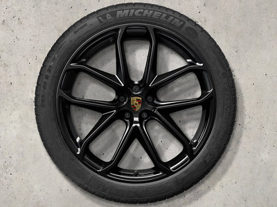 ✽顯閣商行✽德國原廠Porsche Macan GT Design 21吋 輪圈 鍛造鋁圈含胎組 黑 G3 GTS