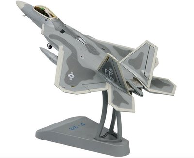 「車苑模型」特爾博1:72 F22 F-22 猛禽影隱形飛機