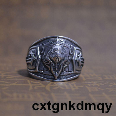 不鏽鋼指環英雄聯盟部落手飾男女同款對戒網吧高手316L鋼鈦鋼戒指
