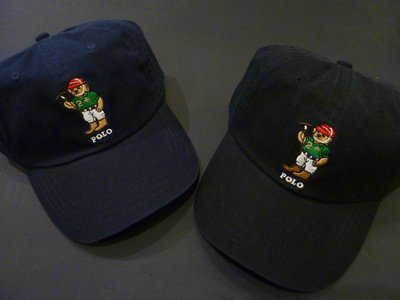 Cover Taiwan 官方直營 Polo Ralph Lauren Bear 小熊 棒球帽 復古 老帽 黑色 深藍色
