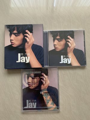 周杰倫 Jay 同名專輯 阿爾發 首版 CD 月歷卡 絕版 非黑膠Lp