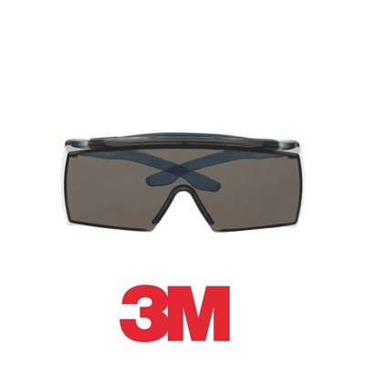 【原艾國際】3M SF3702XSGAF BLU 覆蓋式透明安全眼鏡(灰色)