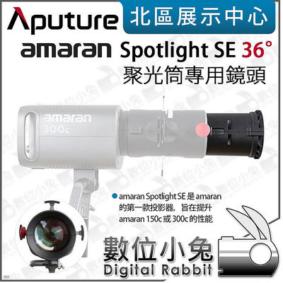 數位小兔【Aputure 愛圖仕 amaran Spotlight SE 36° Lens 聚光筒專用鏡頭】300C 公司貨 保榮卡口 聚光燈