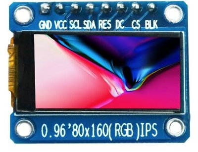 [芸庭樹] 0.96寸 SPI 80x160 IPS TFT LCD 液晶顯示模組 STM32 ESP8266