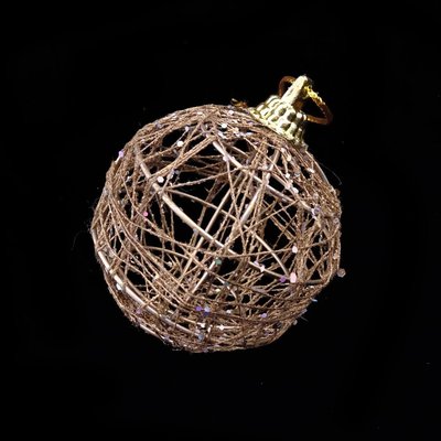 聖誕裝飾球吊飾耶誕節佈置用品聖誕球 50mm金線球(6入/組)