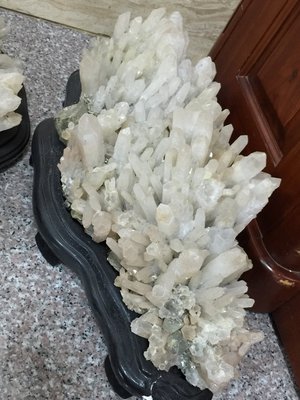 天然白水晶簇23.3kg 水晶簇 水晶球水晶柱 【連發堂】