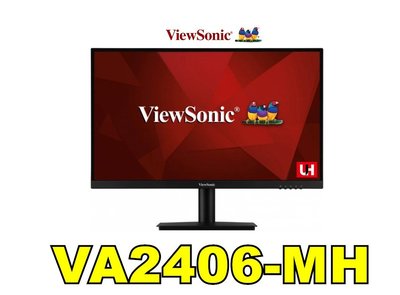 【UH 3C】優派 ViewSonic VA2406-MH 24吋 窄邊美型螢幕 FHD 顯示器 內建喇叭