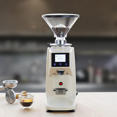 綠融意式磨豆機 電動咖啡豆研磨機 全自動家商用磨粉平行定量直出