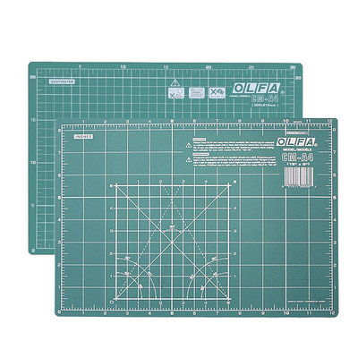 切割板OLFA日本原裝進口CM-A3切割手工墊板A2桌面刻板學生用畫畫美工裁紙工作pvc手帳桌墊A4模型防割墊A1雙面雕