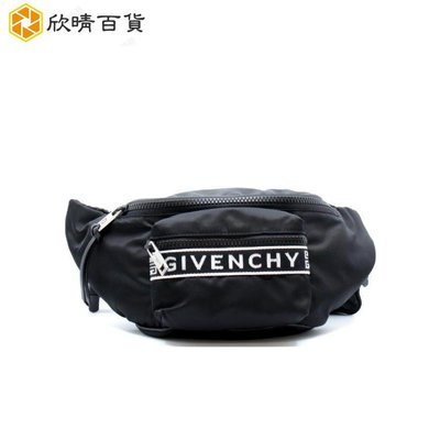 Givenchy紀梵希 22SS 男士logo印花帆布拉鍊腰包BK5037