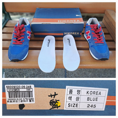 (地球村)( 代賠售 ) 運動鞋(女款) HI KOREA (藍)24.5号 全新(3480元) 二手價(3.3折釋出)