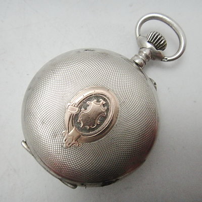 【timekeeper】 1900年瑞士製Le Parc純銀精雕獵人懷錶(免運)
