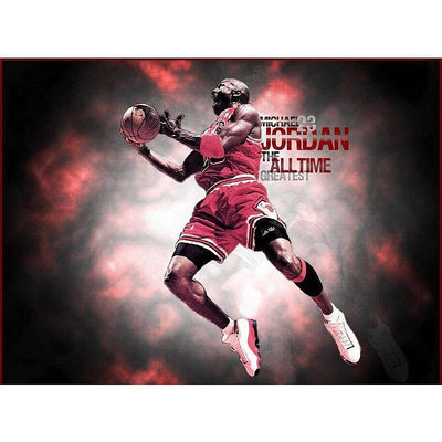 Michael Jordan 籃球明星 乔丹系列 帆布海報 家居  噴繪畫  裝飾畫 背景墻掛畫