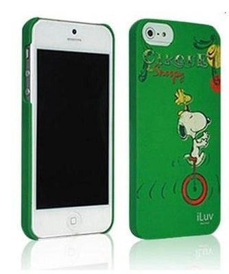 平廣 蘋果 APPLE iLuv Snoopy 史奴比 iPhone 5 SE iPhone SE 綠色 保護殼 手機殼