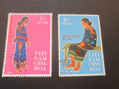 【雲品10】越南Vietnam 1969 Sc 355-56 FU 庫號#Box#510 99349
