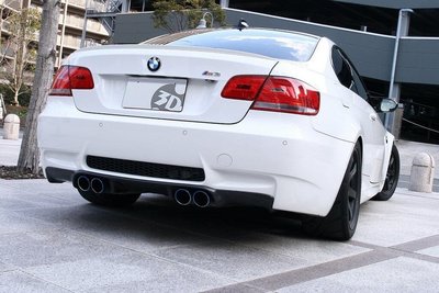 【樂駒】3D Design BMW E92 M3 後下巴 後下擾流 碳纖維 carbon 空力 套件 日本 改裝 大廠