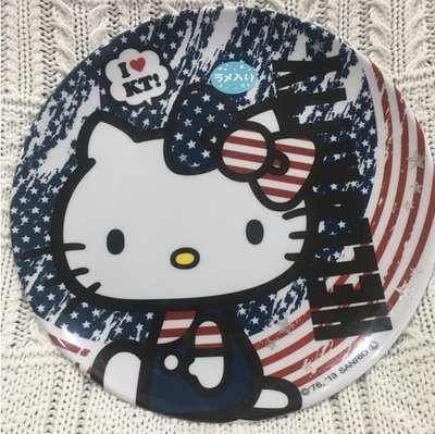 【DJ媽咪玩具日本流行精品 】日本SANRIO三麗鷗 Hello Kitty 凱蒂貓 美耐皿 盤子 塑膠盤 水果盤