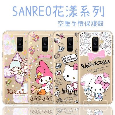 【Hello Kitty】Samsung Galaxy A6+ / A6 Plus 花漾系列 氣墊空壓 手機殼