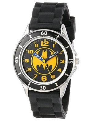 現貨 美國帶回 Batman  蝙蝠俠熱賣款 超帥氣兒童手錶 指針學習錶 橡膠錶帶 生日禮 聖誕禮