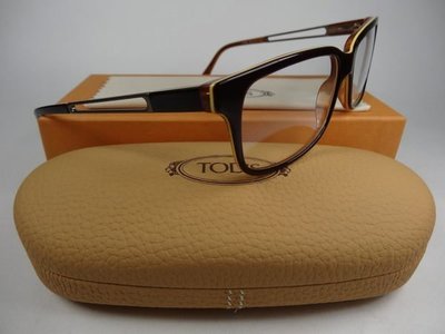 信義計劃 眼鏡 TOD'S 托德斯 TO 5004 義大利製 膠框金屬腳 方框 光學眼鏡 eyeglasses