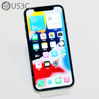 【US3C-青海店】【一元起標】台灣公司貨 Apple iPhone X 64G 太空灰 5.8吋 A11晶片全螢幕OLED顯示器  4G LTE 二手手機