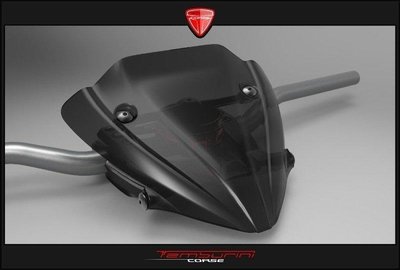 DNS部品 義大利 Tamburini 精品 Ducati Diavel 高低可調風鏡 把手風鏡 高低可調座