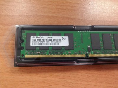 DDR2 800 AMD 專用記憶體  單條 4GB 【雙面16顆粒】
