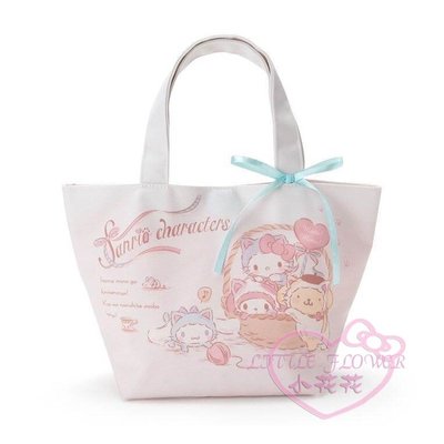 ♥小花花日本精品♥三麗鷗家族hello kitty美樂蒂雙子星變裝系列粉色手提袋手提包便當袋99105600